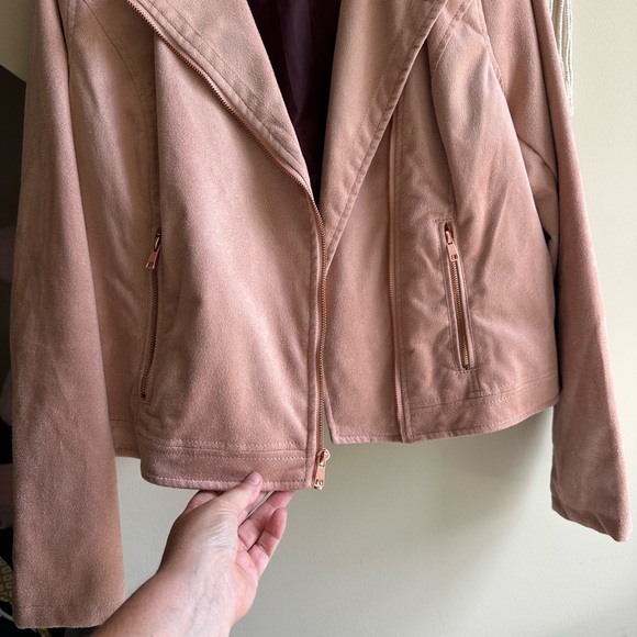 A New Day Blush Faux Leather Jacket for Women - Picture 4 of 9